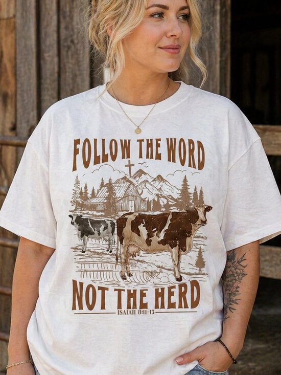 Other - NWT! Mens Womens 2XL XXL White Cotton Christian T-Shirt Follow The Word Tee